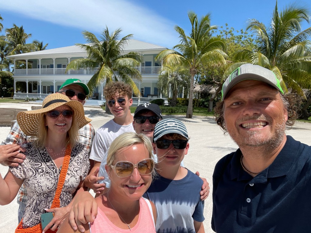 a group of people posing for the camera