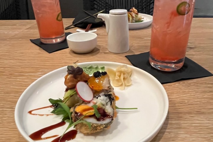 a food tour taste of sushi as a plate of food on a table from shima,