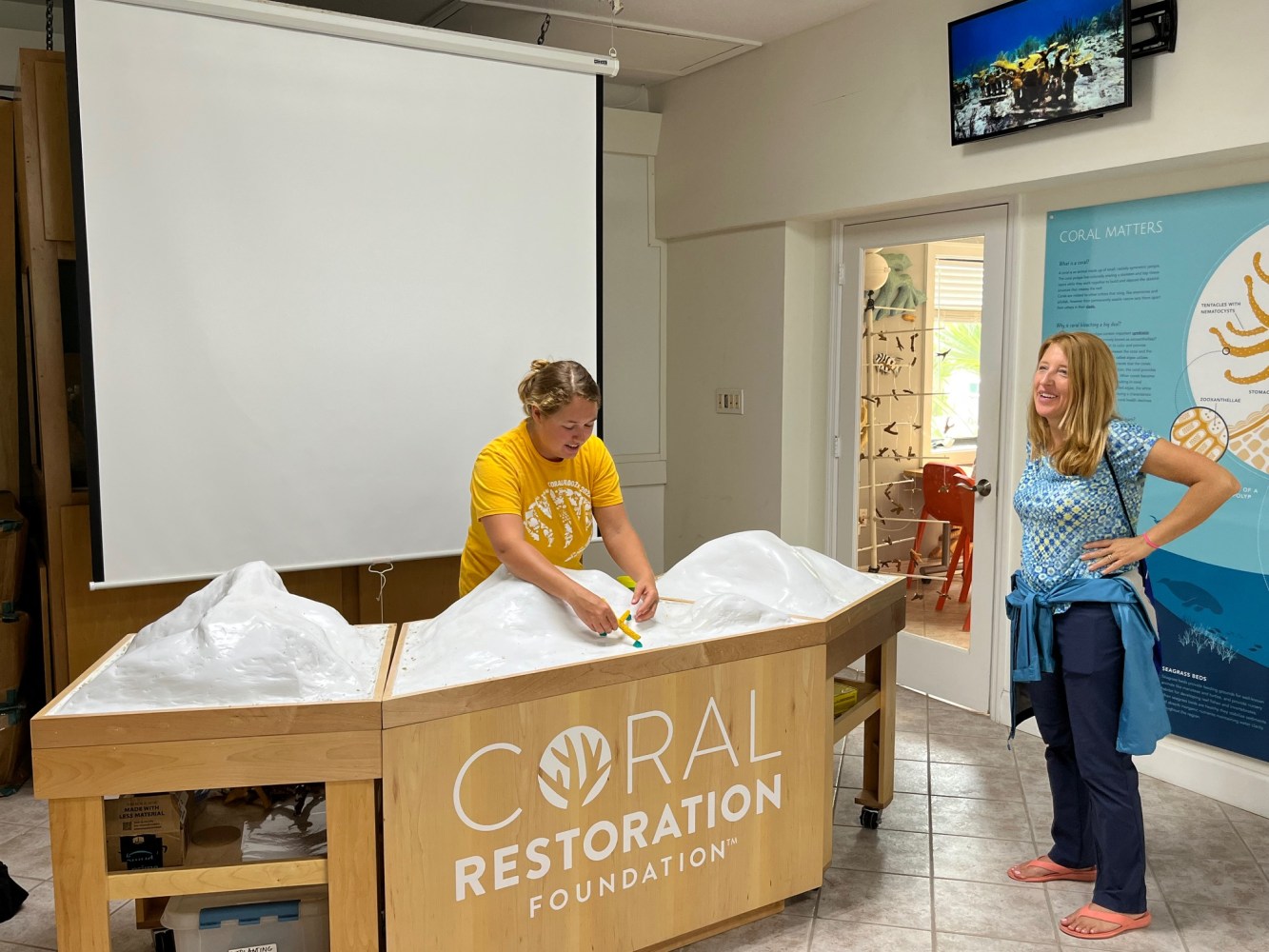 a visit to the coral resotration to learn about our florida keys environment on the florida keys food tour in key largo