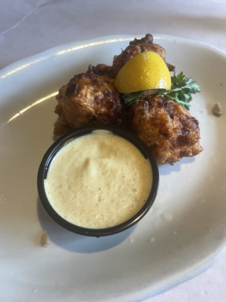 Shrimp fritters from the Islamorada Shrimp shack
